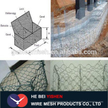 Malha de arame galvanizado para cercas com pedras